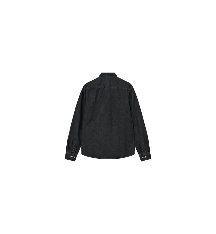 MOS MOSH Shirts Men MMGGibson Denim Shirt Grey Denim MOS MOSH Shirts Men MMGGibson Denim Shirt Grey Denim