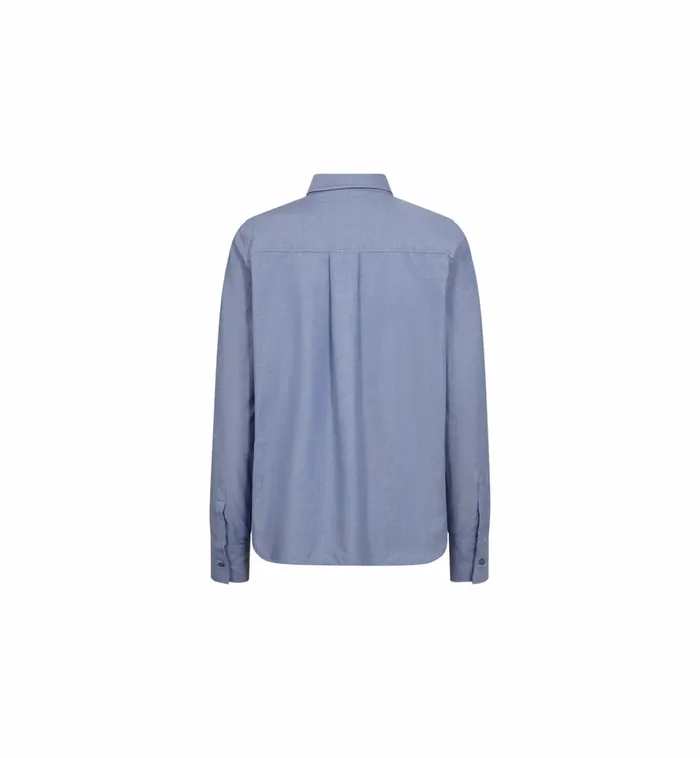 MOS MOSH Shirts Women MMAnica Oxford Shirt Velvet Morning MOS MOSH Shirts Women MMAnica Oxford Shirt Velvet Morning