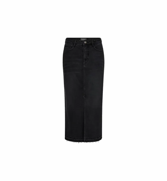 MOS MOSH Skirts Women MMMella Black Denim Shirt Black MOS MOSH Skirts Women MMMella Black Denim Shirt Black