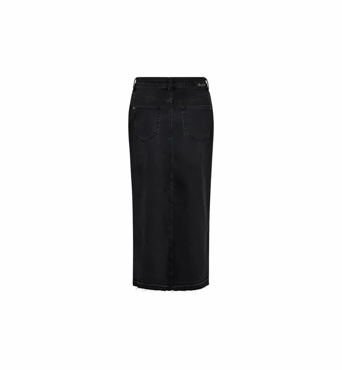 MOS MOSH Skirts Women MMMella Black Denim Shirt Black MOS MOSH Skirts Women MMMella Black Denim Shirt Black