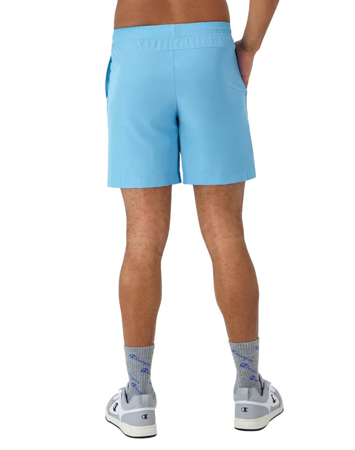 Mvp Athletic Shorts Moisture Wicking C Logo 7034 Raindrop Blue Men Champion Shorts