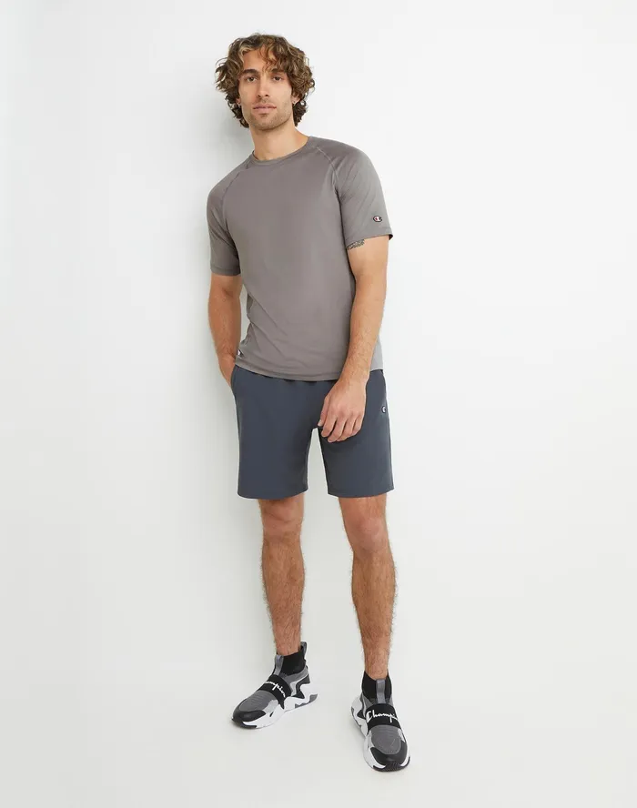 Mvp Mesh Tee C Patch Titanium Grey Men Champion TShirts and Tops