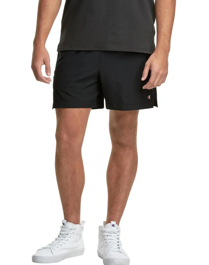 Mvp Shorts With Brief Liner C Patch 5034 Black Men Champion Shorts