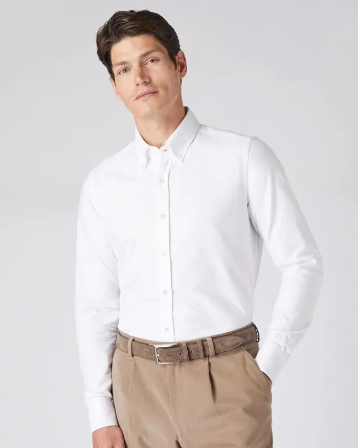 NPeal Belts Men Suede Belt Brown
