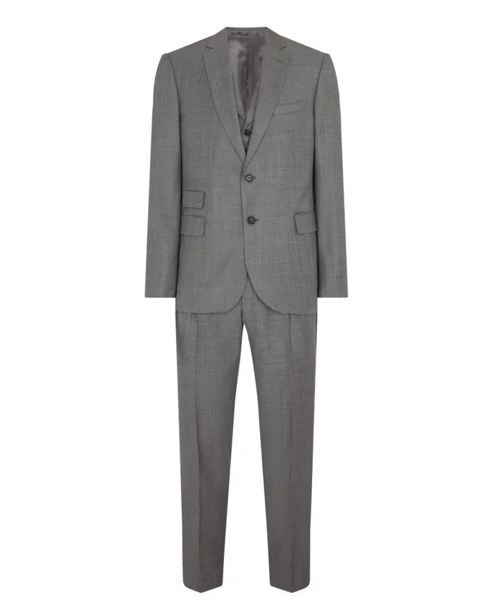 NPeal Coats and Jackets Men 007 Woven 3 Piece Suit Grey