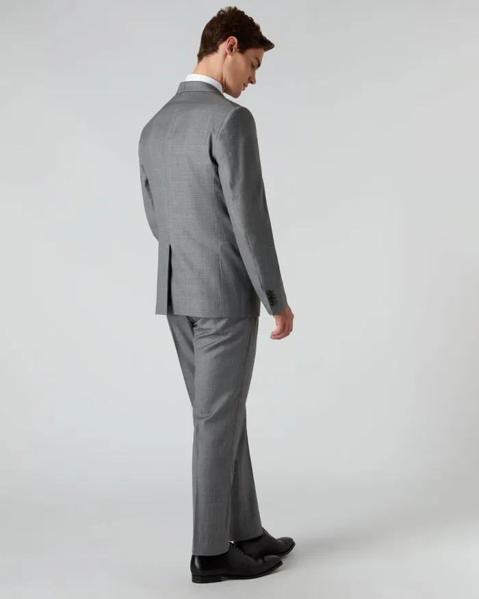 NPeal Coats and Jackets Men 007 Woven 3 Piece Suit Grey