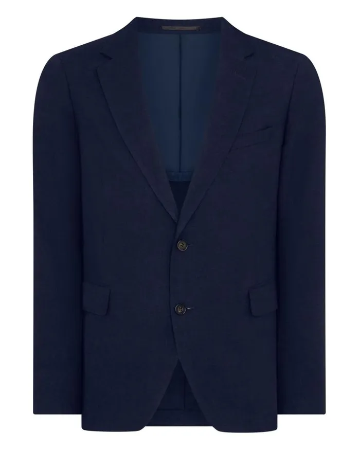 NPeal Coats and Jackets Men Amalfi Linen Jacket Navy Blue