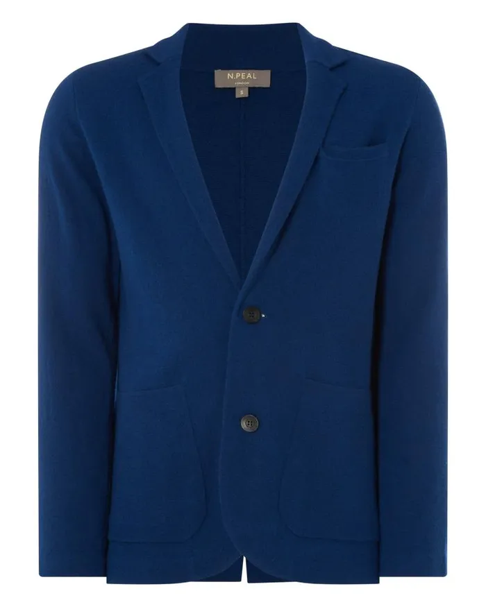 NPeal Coats and Jackets Men Marlborough Fine Gauge Cashmere Jacket French Blue