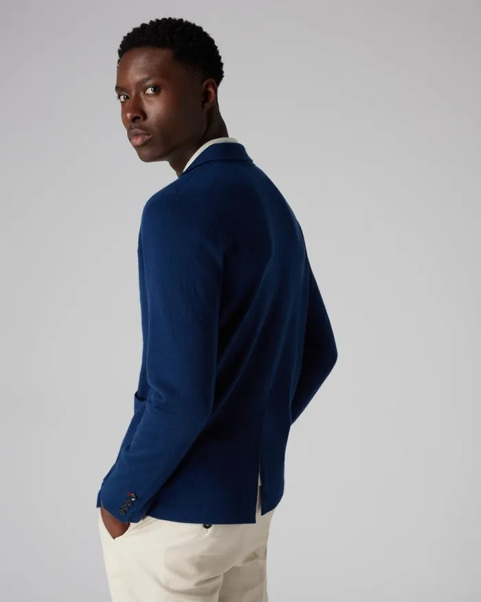 NPeal Coats and Jackets Men Marlborough Fine Gauge Cashmere Jacket French Blue