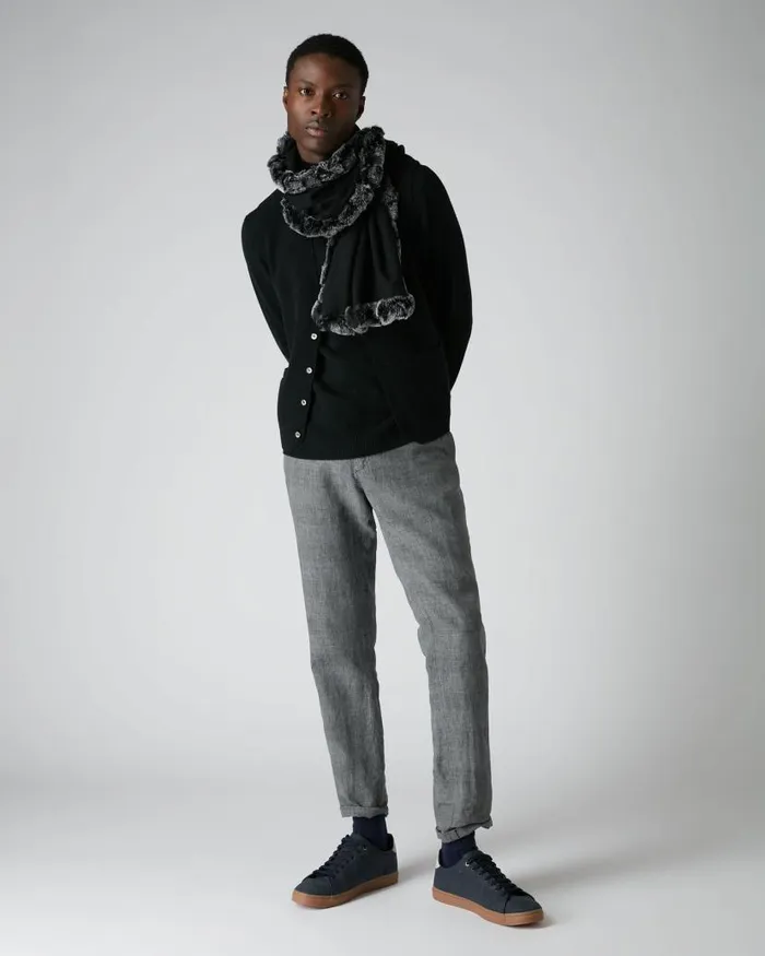 NPeal Gilets and Waistcoats Men Chelsea Cashmere Waistcoat Black