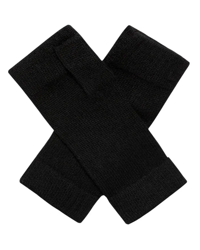 NPeal Gloves WomenMen Unisex Fingerless Cashmere Gloves Black
