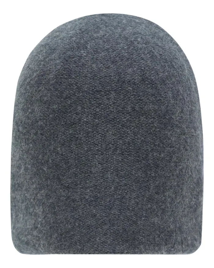 NPeal Hats WomenMen Unisex Double Layer Cashmere Beanie Dark Charcoal Grey