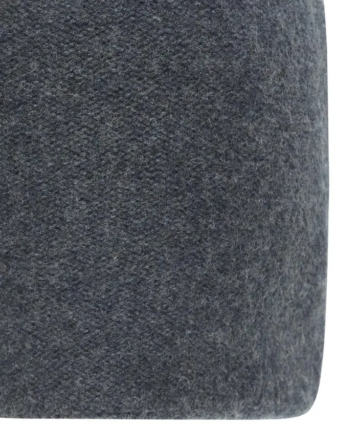 NPeal Hats WomenMen Unisex Double Layer Cashmere Beanie Dark Charcoal Grey