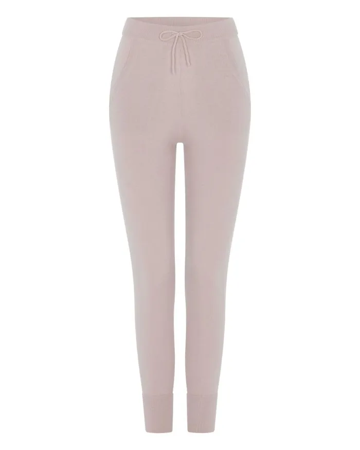 NPeal Leggings and Trousers Women Plain Cashmere Lounge Trousers Canvas Pink