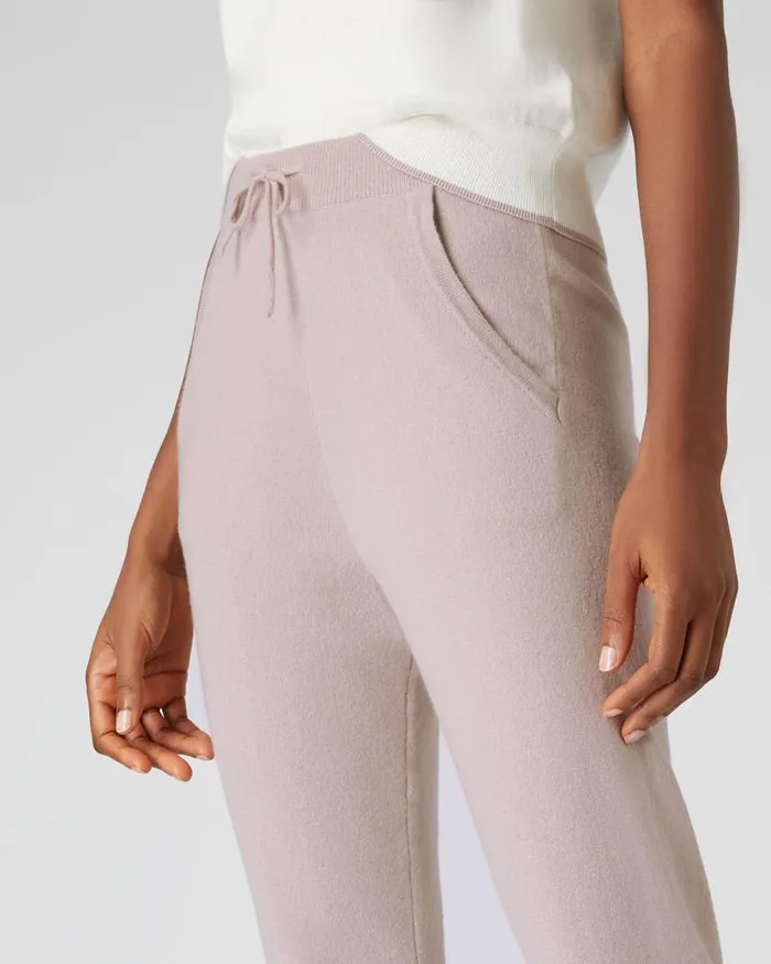NPeal Leggings and Trousers Women Plain Cashmere Lounge Trousers Canvas Pink