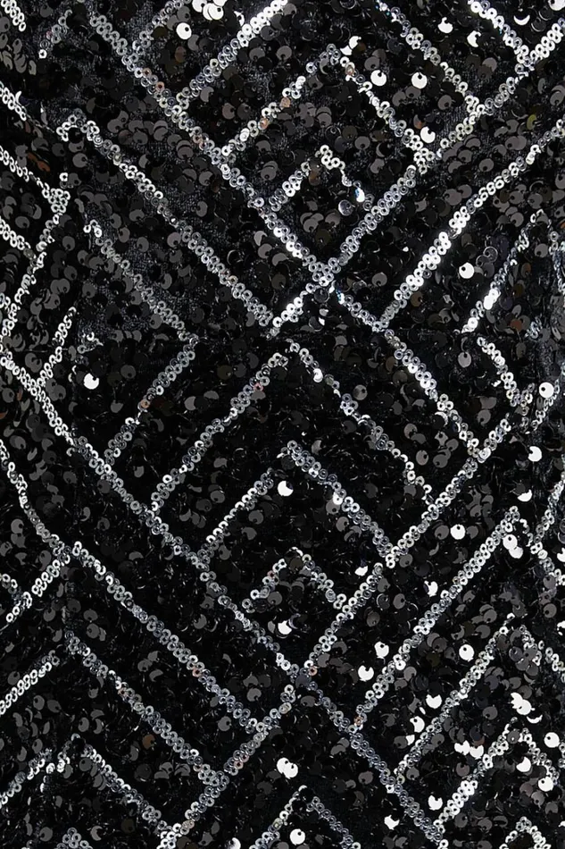 Nahla Mini Dress 8211 Diamond Sequin Cami Dress In Black Women Showpo Dresses