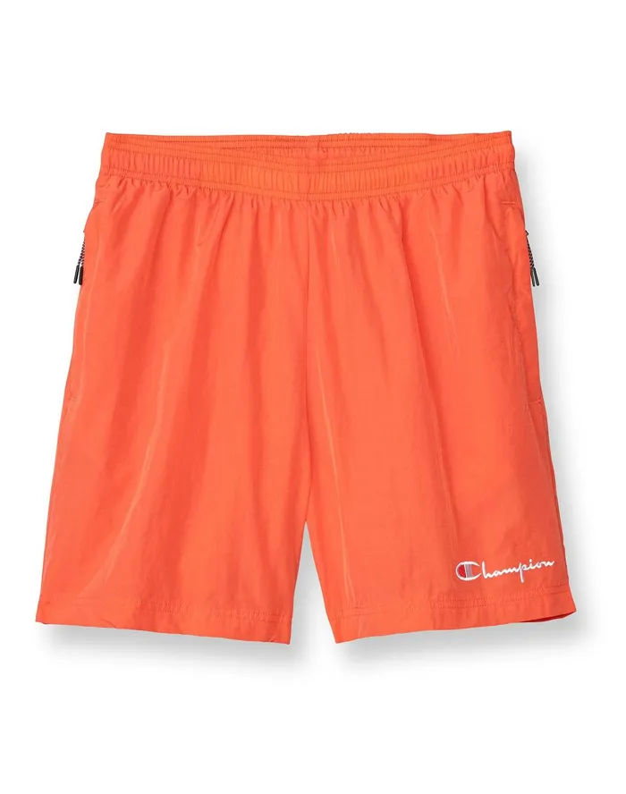 Nylon Warm Up Shorts 6034 Poppy Orange Men Champion Shorts