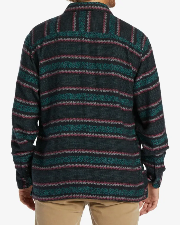 Offshore Jacquard Flannel Long Sleeve Shirt Phantom Men Billabong Shirts