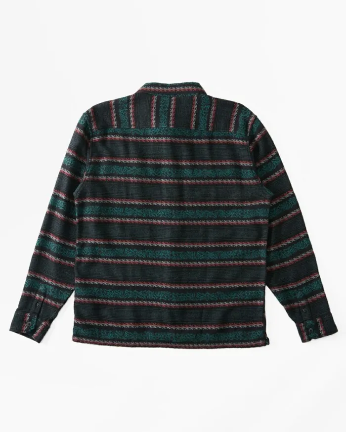 Offshore Jacquard Flannel Long Sleeve Shirt Phantom Men Billabong Shirts