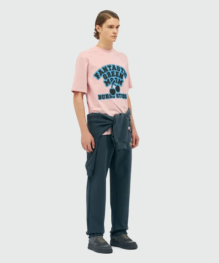 Organic Cotton 034Fantastic Green Burro Studio034 Pink TShirt WomenMen MSGM Tshirts