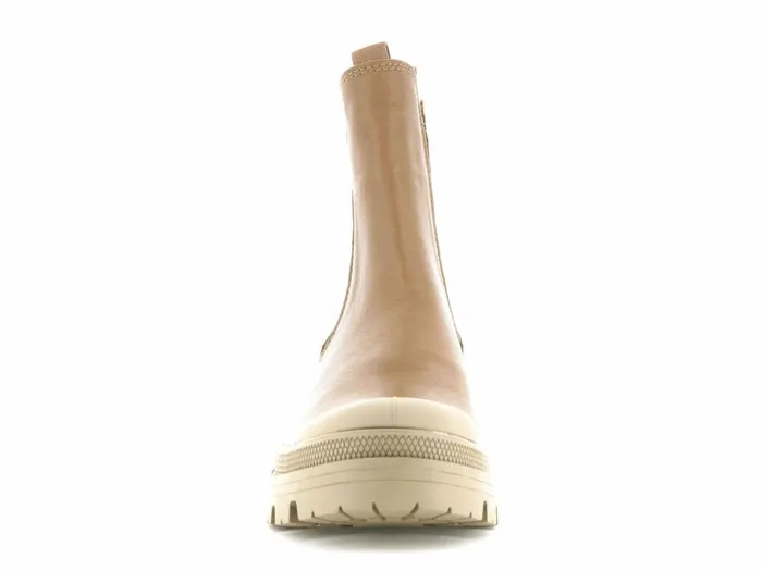 Palladium Pallabase Chelsea Leather Dear Brown Women Boots