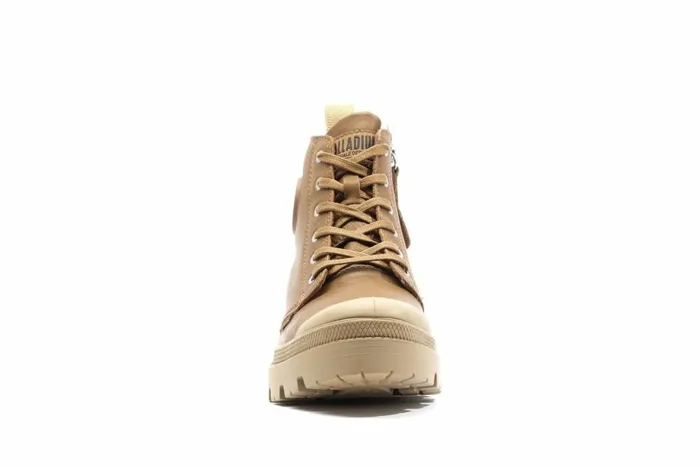 Palladium Pallabase Leather Dear Brown Women Boots