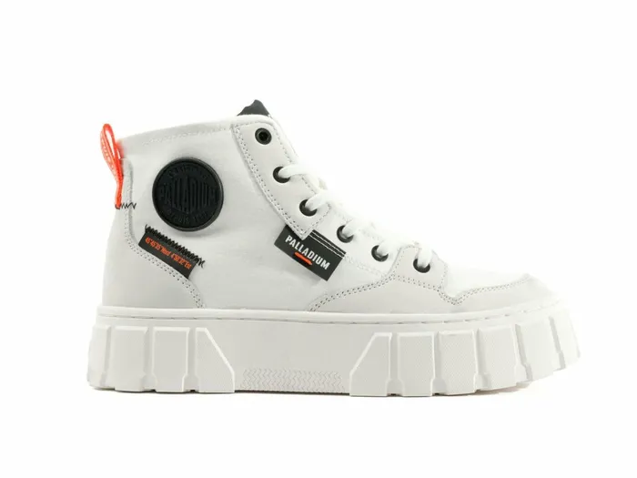 Palladium Pallatower Hi Star White Women Boots