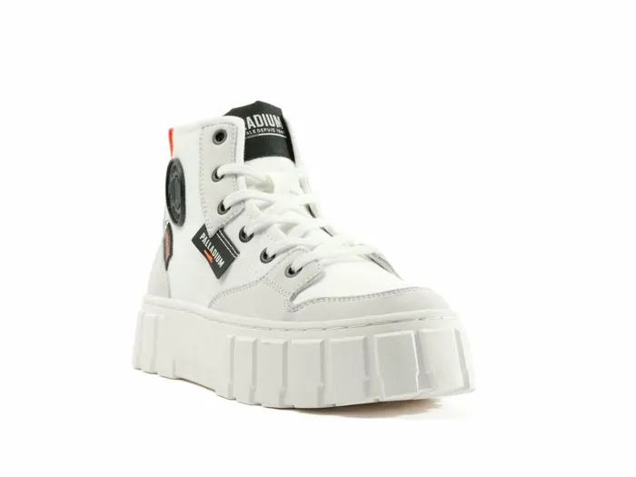Palladium Pallatower Hi Star White Women Boots