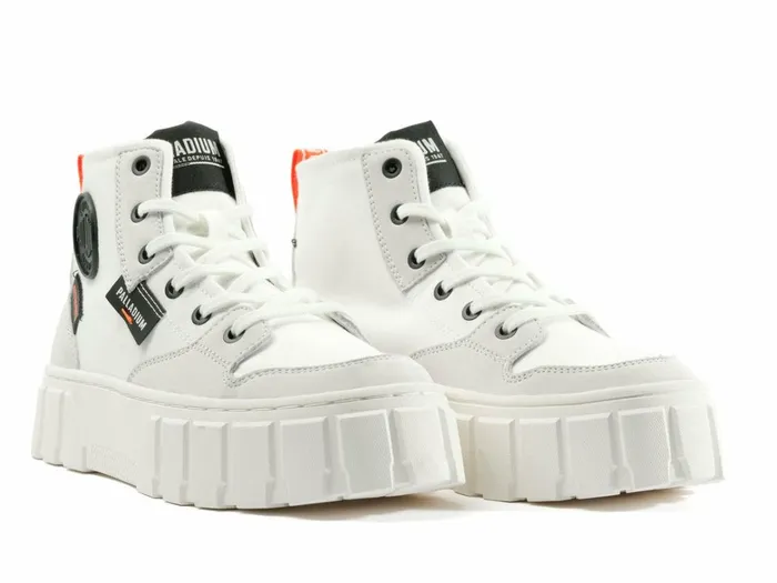 Palladium Pallatower Hi Star White Women Boots