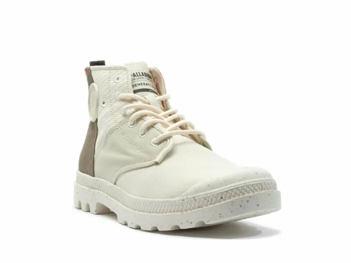 Palladium Pampa Hi Re Generate Dusky Green Cream White Men Boots
