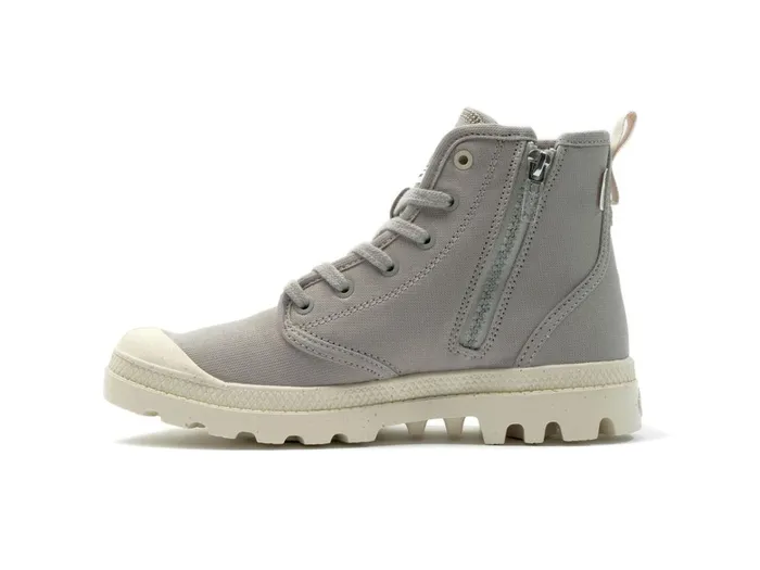 Palladium Pampa Hi Zip Organic Grey Berry Men Boots