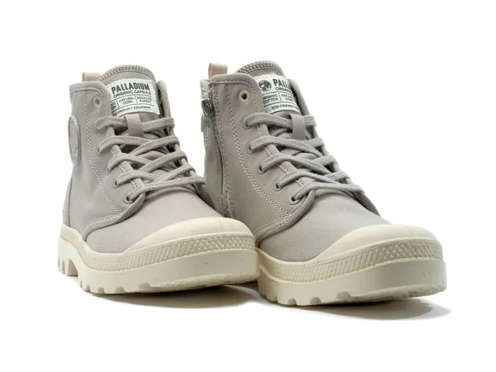 Palladium Pampa Hi Zip Organic Grey Berry Men Boots