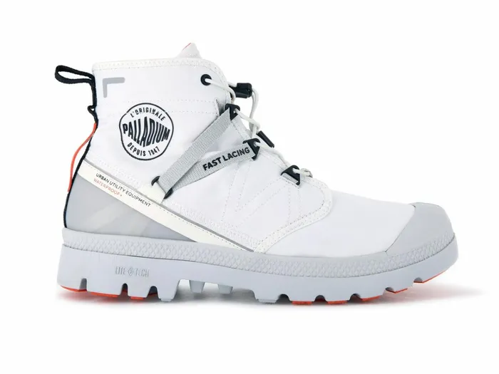 Palladium Pampa Travel Lite Waterproof Star White Women Boots