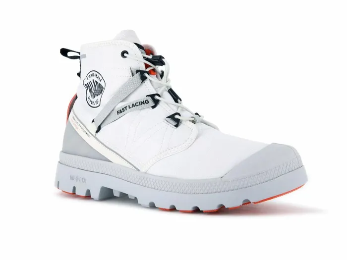 Palladium Pampa Travel Lite Waterproof Star White Women Boots