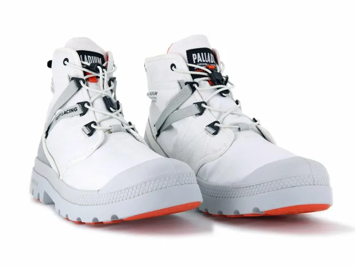 Palladium Pampa Travel Lite Waterproof Star White Women Boots