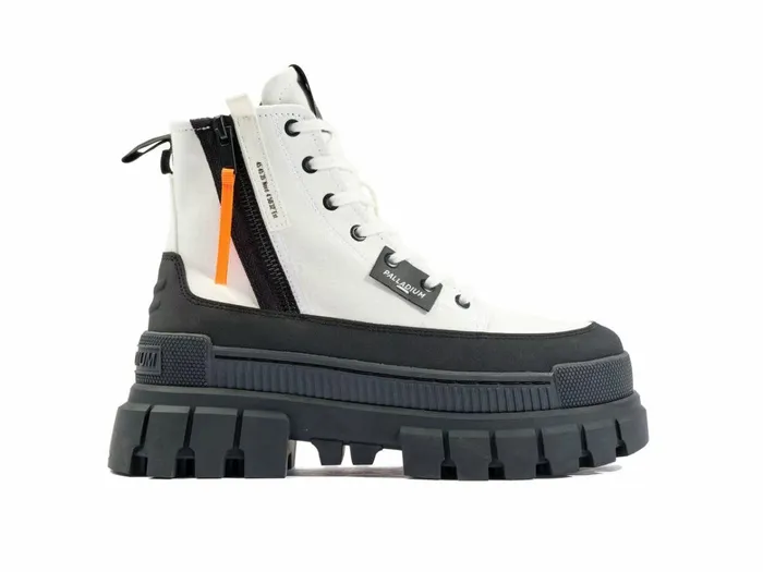 Palladium Revolt Boot Zip Tx Star White Women Boots