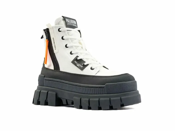 Palladium Revolt Boot Zip Tx Star White Women Boots