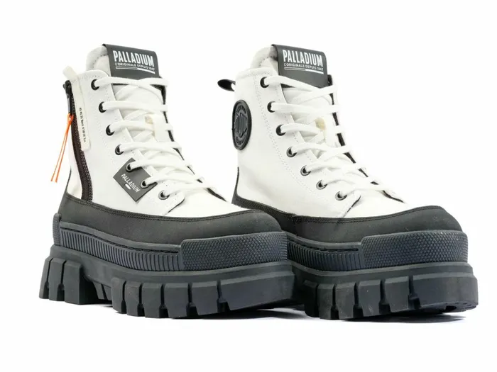 Palladium Revolt Boot Zip Tx Star White Women Boots