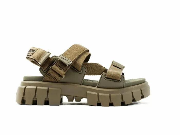Palladium Revolt Sandal Mono Dusky Green Women Sandals