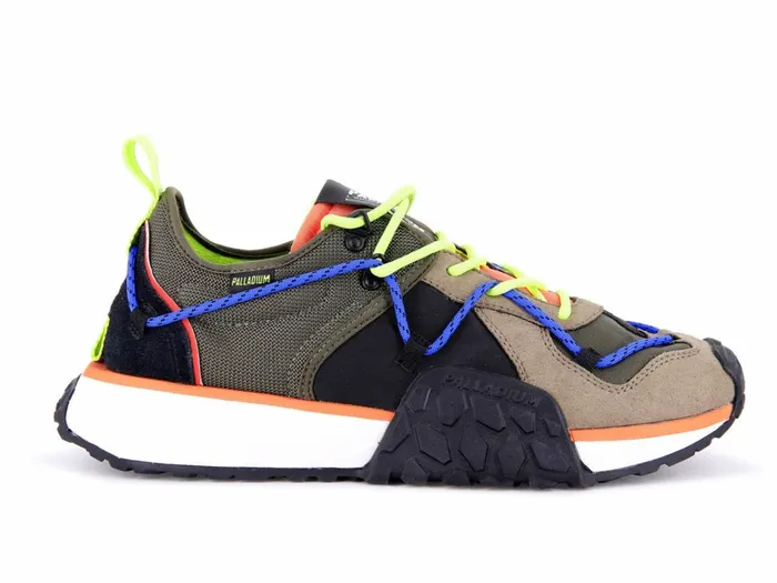 Palladium Troop Runner Lace It Olive Night Firecracker Men Sneakers