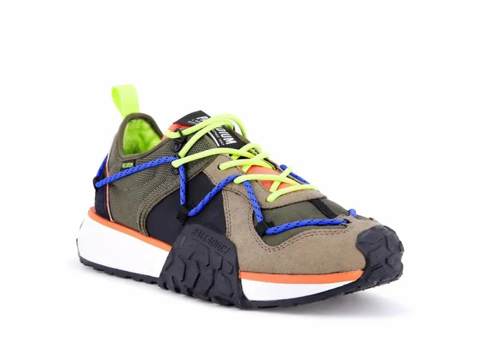 Palladium Troop Runner Lace It Olive Night Firecracker Men Sneakers