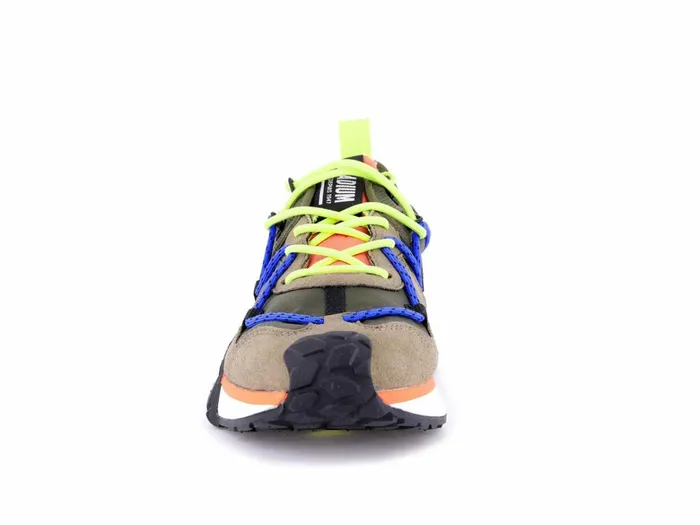 Palladium Troop Runner Lace It Olive Night Firecracker Men Sneakers