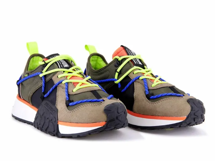 Palladium Troop Runner Lace It Olive Night Firecracker Men Sneakers