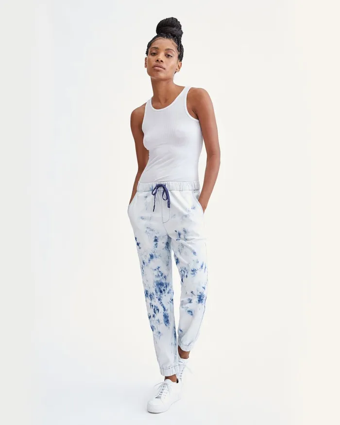 Pants Women 7 For All Mankind Drawstring Jogger In St Tropez St Tropez