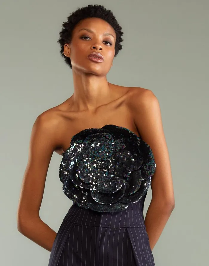 Party Shop Women Cynthia Rowley Sequin Flower Bandeau