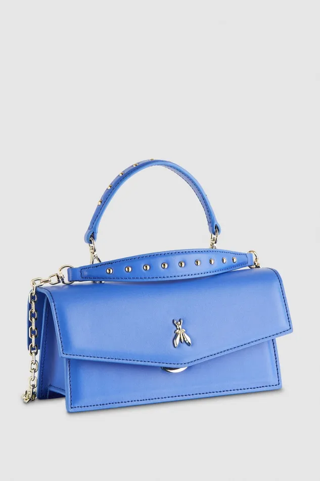 Patrizia Pepe Blue Pantaloni Flare In Tessuto Tecnico Blue Ray Bags Handbags