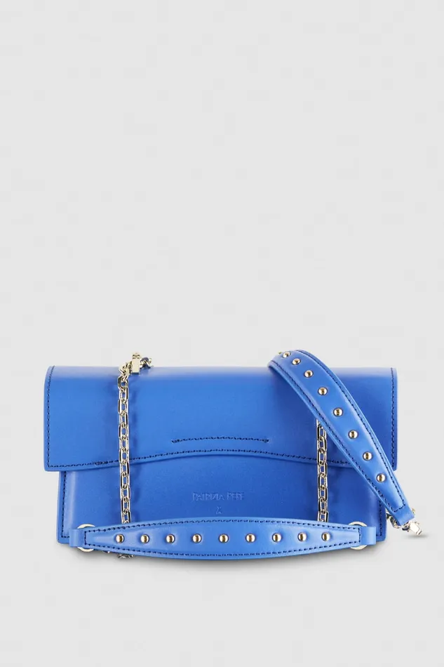 Patrizia Pepe Blue Pantaloni Flare In Tessuto Tecnico Blue Ray Bags Handbags