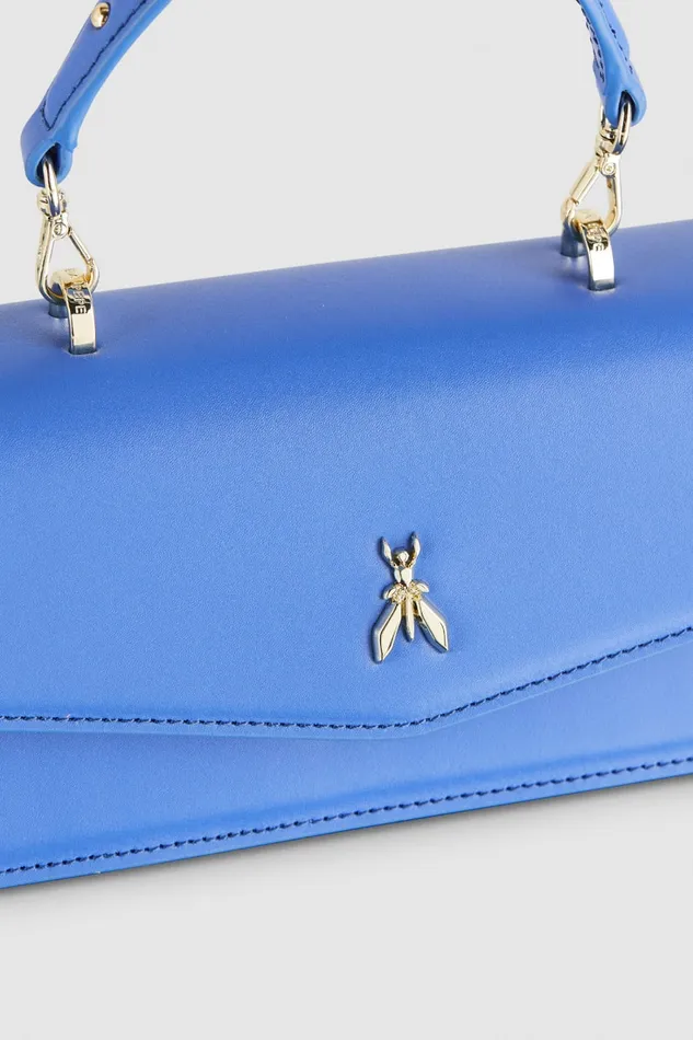 Patrizia Pepe Blue Pantaloni Flare In Tessuto Tecnico Blue Ray Bags Handbags