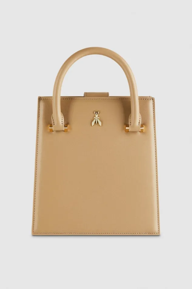 Patrizia Pepe Brown Handbag With Shoulder Strap Winter Sand Bags Handbags