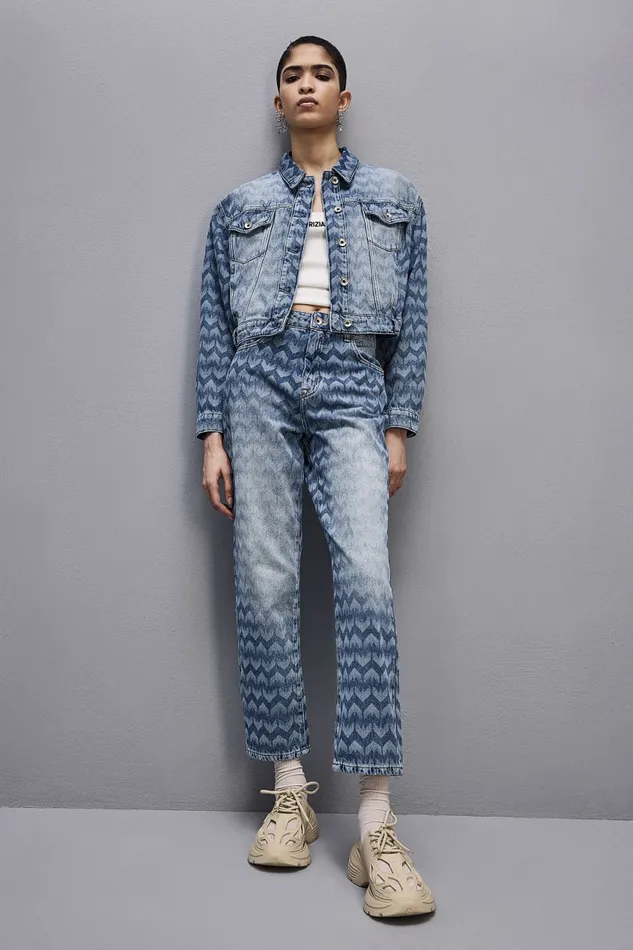 Patrizia Pepe Denim Cigarette Pants Blue Monogram Blue Wash Apparel Jeans
